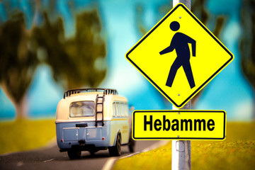 Fototapeta premium Schild 309 - Hebamme