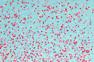 Background of colorful hearts