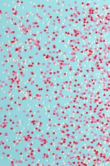 Background of colorful hearts