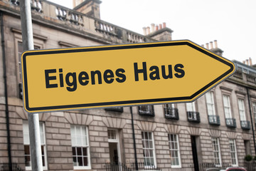 Obraz premium Schild 238 - Eigenes Haus