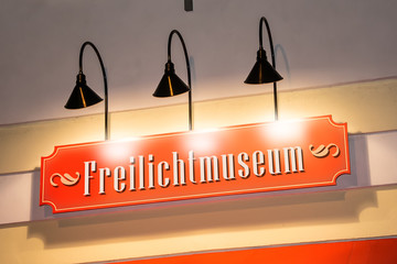 Schild 269 - Freilichtmuseum - obrazy, fototapety, plakaty