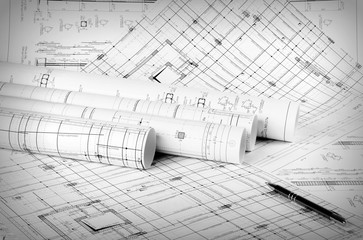 engineer drawing of a designer