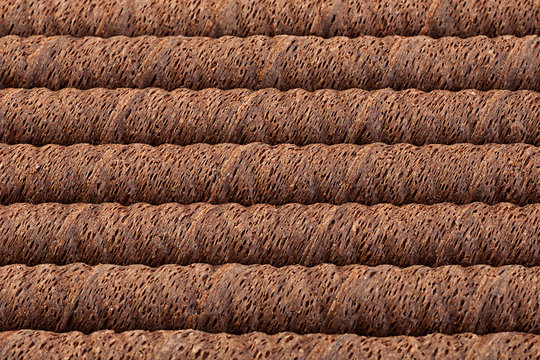 Waffle chocolate rolls
