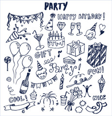 Party Cool Fun Nice Poster Vector Illustration