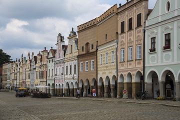 Fototapeta na wymiar czech republic, telc, city square