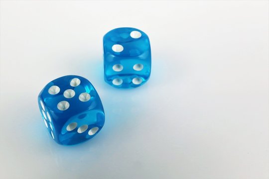 An concept Image of two dices with copy space