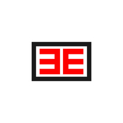 Obraz premium EE Logo Vector Template Design