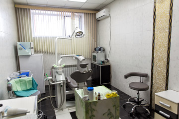 Dental office in brown colors