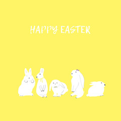 Easter hand drawn illustartion