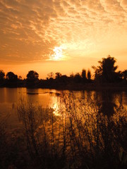 orange sky lakeside