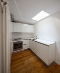 Front view of modern kitchen