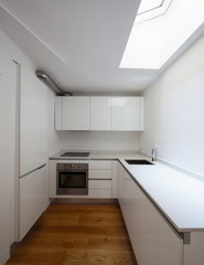 Fototapeta na wymiar Front view of modern kitchen