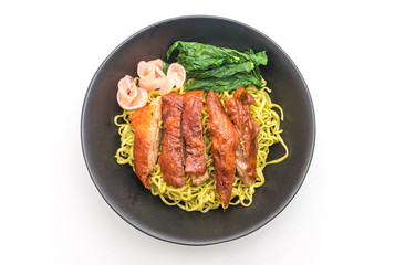 roasted duck with vegetable noodles