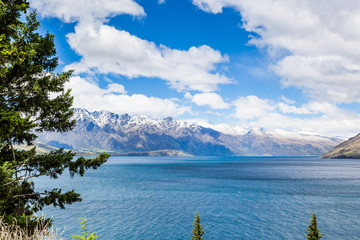 Alps Mountain Glaciers in New Zealand 
