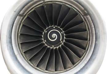 Jet engine in detail