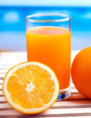 Fresh Orange Juice Represents Citrus Fruit And Beverages