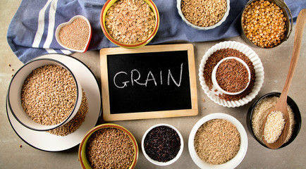 Variety of healthy grains