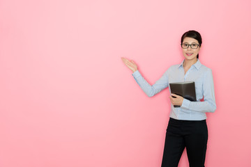 confident professional female office worker