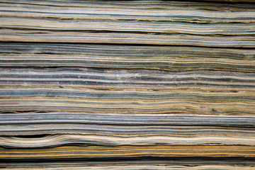 Texture of magazines