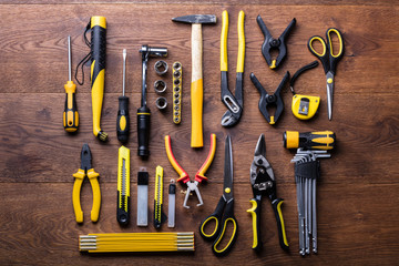 Many Yellow Repair Tools