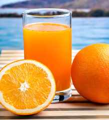 Orange Juice Fresh Represents Tropical Fruit And Organic