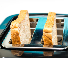 Bread Toaster Shows Meal Time And Break