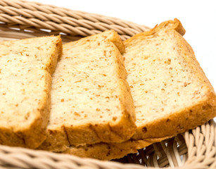 Slices Of Bread Means Morning Meal And Breaks