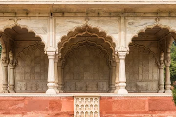 Schilderijen op glas Bhadon Pavilion in Red Fort in Old Delhi, India © schame87