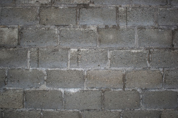 Cement brick wall