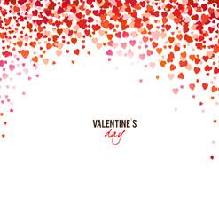 Elegant background with vector hearts. Valentine's Day