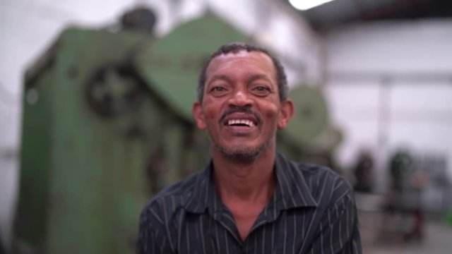 Portrait of Smiling Worker