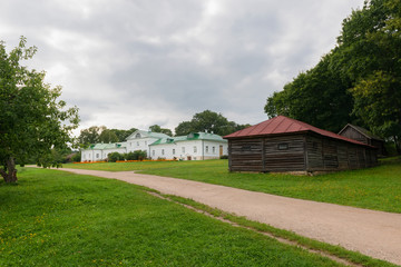 Fototapeta na wymiar The Volkonsky House is the oldest building in the county of Leo Tolstoy in Yasnaya Polyana in September 2017.