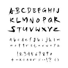 벡터 문자 / 손으로 쓴 글씨체