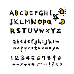 벡터 문자 / 손으로 쓴 글씨체