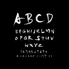 벡터 문자 / 손으로 쓴 글씨체
