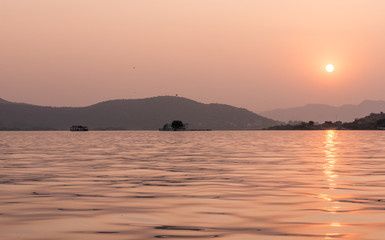 Sunset over Lake Pichola, Udaipur, Rajasthan