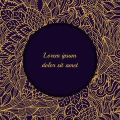 stock vector abstract set of design card or banner template. floral style