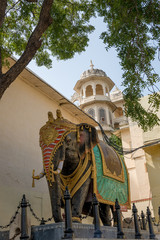 Fototapeta premium elephant statue in Udaipur, Rajasthan