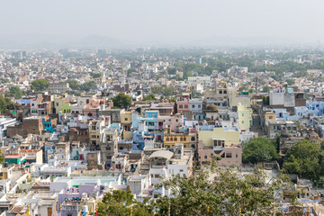 Fototapeta na wymiar roofs of Udaipur, Rajasthan