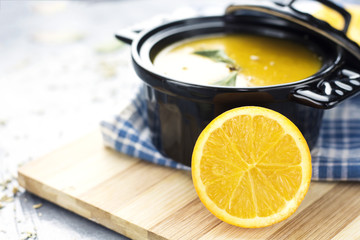 homemade arabic food lentil in bowl