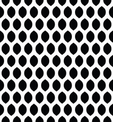 Vector seamless pattern in Arabian style. Abstract graphic monochrome background with thin wavy lines, delicate lattice.
