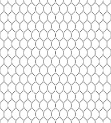 Fototapeta premium Vector seamless pattern in Arabian style. Abstract graphic monochrome background with thin wavy lines, delicate lattice.