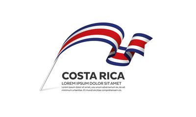 Costa Rica flag background