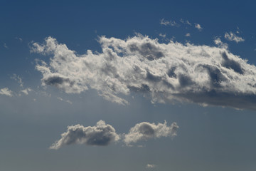 青空と雲「雲の風景」激しい、情熱、激情、湧き上がるなどのイメージ