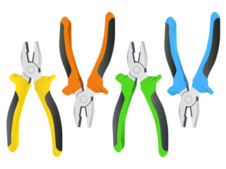 Tools Pliers set 4 colors