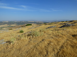 Fototapeta premium Acinipo, yacimiento arqueológico ubicado en la Serranía de Ronda en Malaga (Andalucia,España)