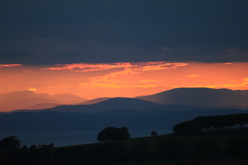 Obraz premium Lake District sunset