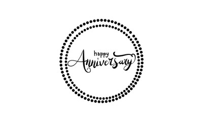 Happy Anniversary Template Vector