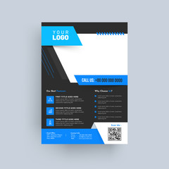 Design annual report, cover, vector template brochures, flyers, presentations, leaflet, magazine a4 size.