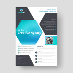 Design annual report, cover, vector template brochures, flyers, presentations, leaflet, magazine a4 size.